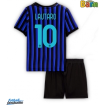 Inter Milan Lautaro Martinez #10 Hjemmedraktsett Barn 2025-26 Kortermet (+ Korte bukser)